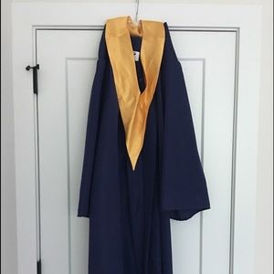Graduation gown and sash